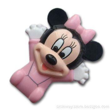 Plastic Mickey Mouse Cartoon USB Flash Drive with 1 to 32GB Memory